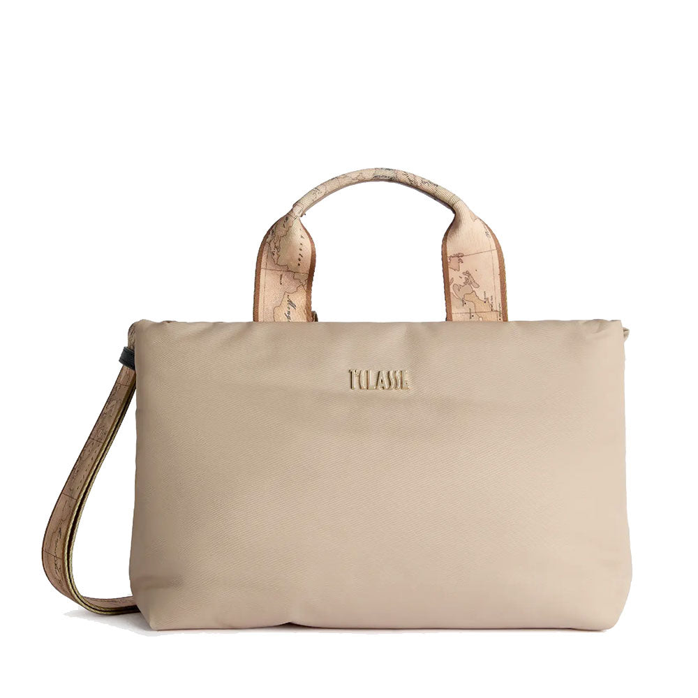Borsa Donna a Mano 1A Classe Alviero Martini linea Puffy Nylon Greige LD22