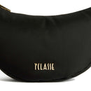 Borsa Donna Mezzaluna Mini 1A Classe Alviero Martini linea Puffy Nylon Nera LD24