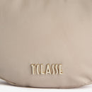 Borsa Donna Mezzaluna Mini 1A Classe Alviero Martini linea Puffy Nylon Greige LD24
