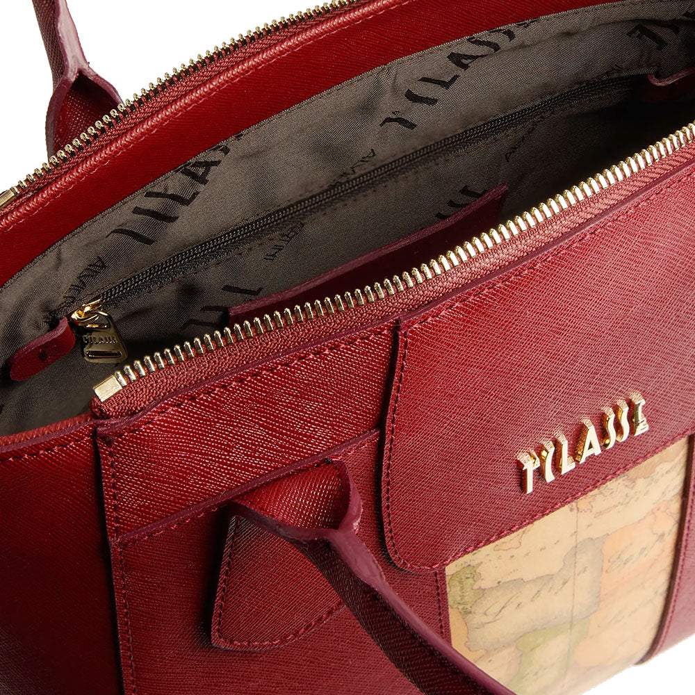 Borsa Donna Grande a Mano 1A Classe Alviero Martini linea Windy City Rosso Acero LD25