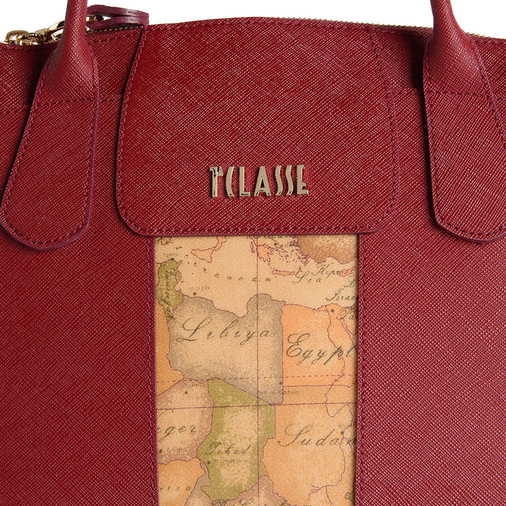 Borsa Donna Grande a Mano 1A Classe Alviero Martini linea Windy City Rosso Acero LD25