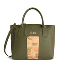 Borsa Donna Grande a Mano 1A Classe Alviero Martini linea Windy City Verde Muschio LD25