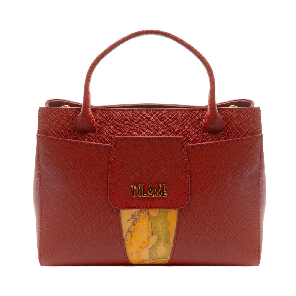 Borsa Donna Piccola a Mano 1A Classe Alviero Martini linea Windy City Rosso Acero LD26