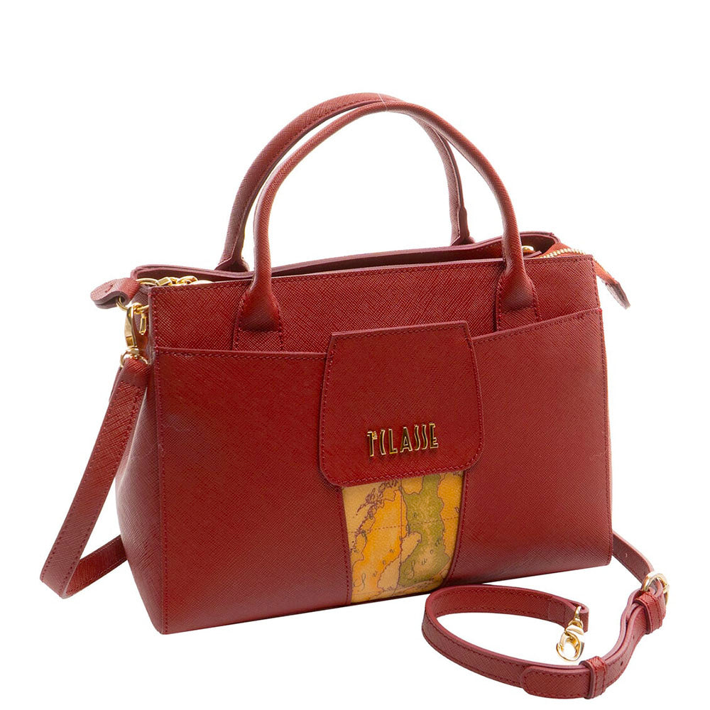 Borsa Donna Piccola a Mano 1A Classe Alviero Martini linea Windy City Rosso Acero LD26