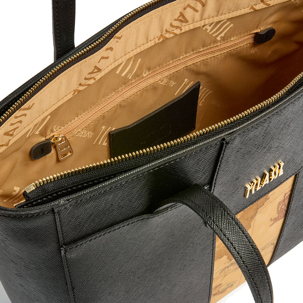 Shopping Bag Donna 1A Classe Alviero Martini linea Bloom City Nero LD27