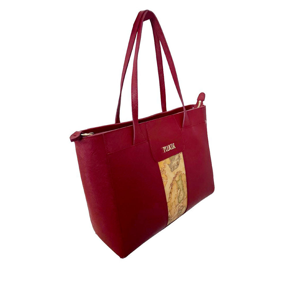 Shopping Bag Donna 1A Classe Alviero Martini linea Windy City Rosso Acero LD27