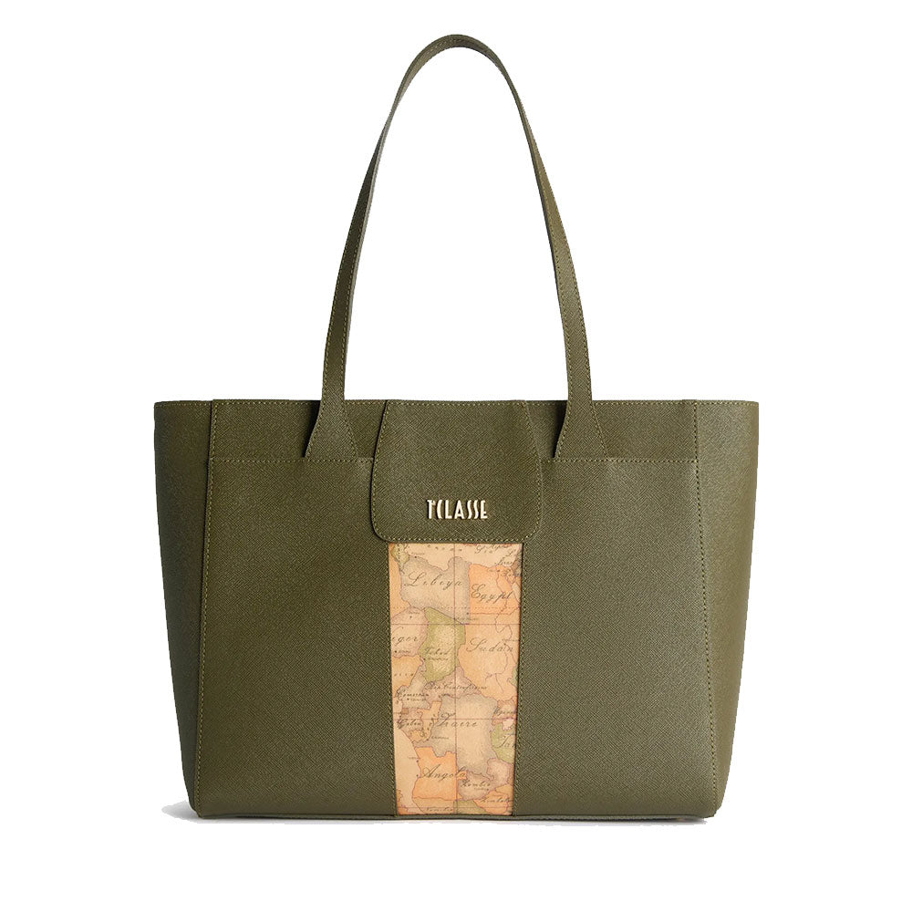 Shopping Bag Donna 1A Classe Alviero Martini linea Windy City Verde Muschio LD27