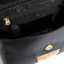 Alviero Martini 1A Classe Damenhandtasche mit Überschlag, Windy City Linie, Schwarz LD29