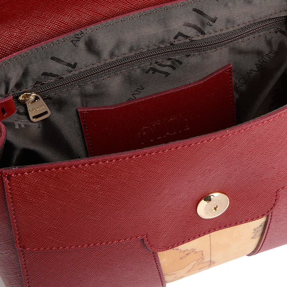 Borsa Donna a Mano con Pattina 1A Classe Alviero Martini linea Windy City Rosso Acero LD29
