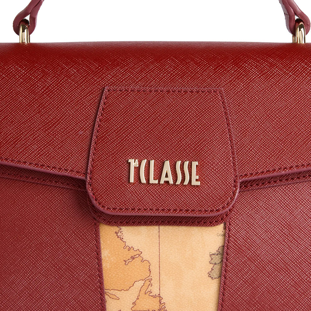 Borsa Donna a Mano con Pattina 1A Classe Alviero Martini linea Windy City Rosso Acero LD29