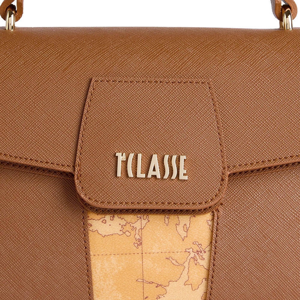 Women's Handbag with Flap 1A Classe ALVIERO MARTINI Windy City in Chestnut LD29