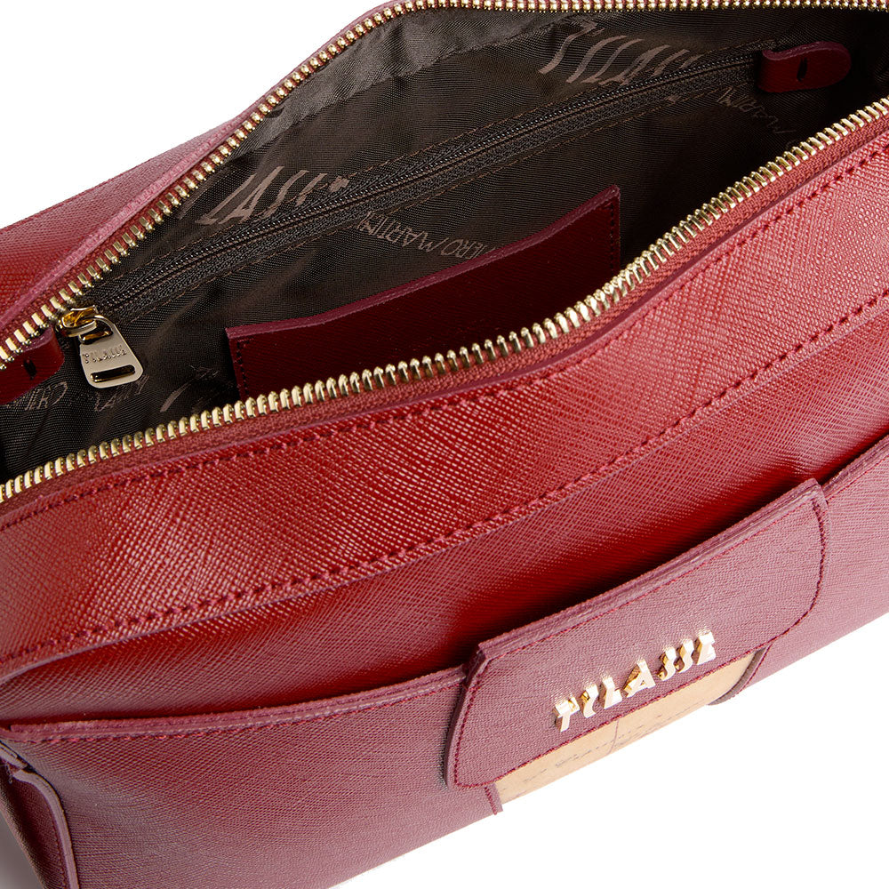 Borsa Donna a Tracolla 1A Classe Alviero Martini linea Windy City Rosso Acero LD31
