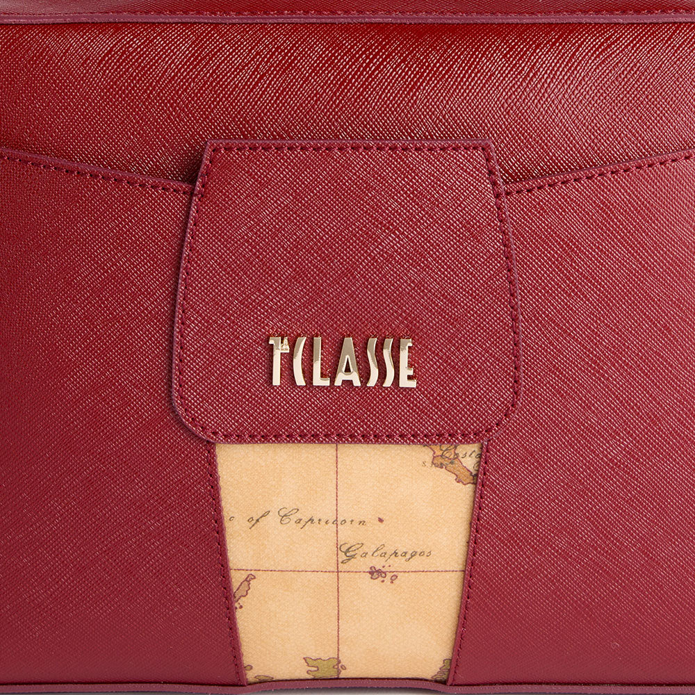 Borsa Donna a Tracolla 1A Classe Alviero Martini linea Windy City Rosso Acero LD31