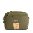 Borsa Donna a Tracolla 1A Classe Alviero Martini linea Windy City Rosso Verde Muschio LD31