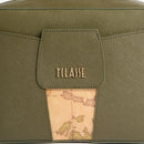 Borsa Donna a Tracolla 1A Classe Alviero Martini linea Windy City Rosso Verde Muschio LD31