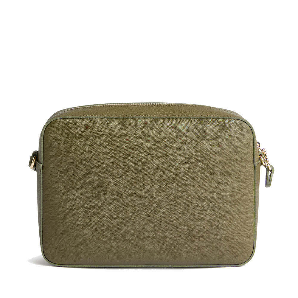 Borsa Donna a Tracolla 1A Classe Alviero Martini linea Windy City Rosso Verde Muschio LD31