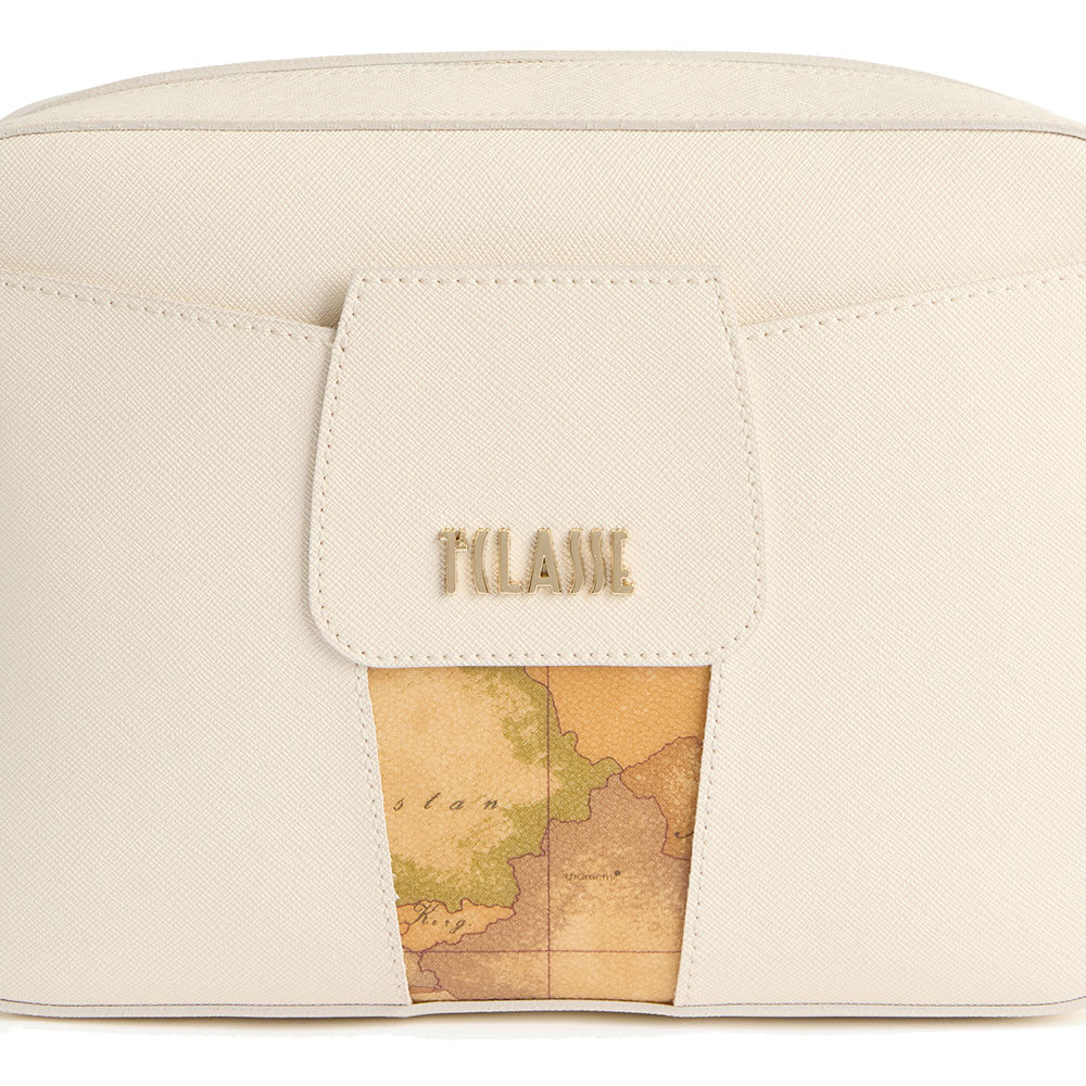 Borsa Donna a Tracolla 1A Classe Alviero Martini linea Bloom City Avorio LD31