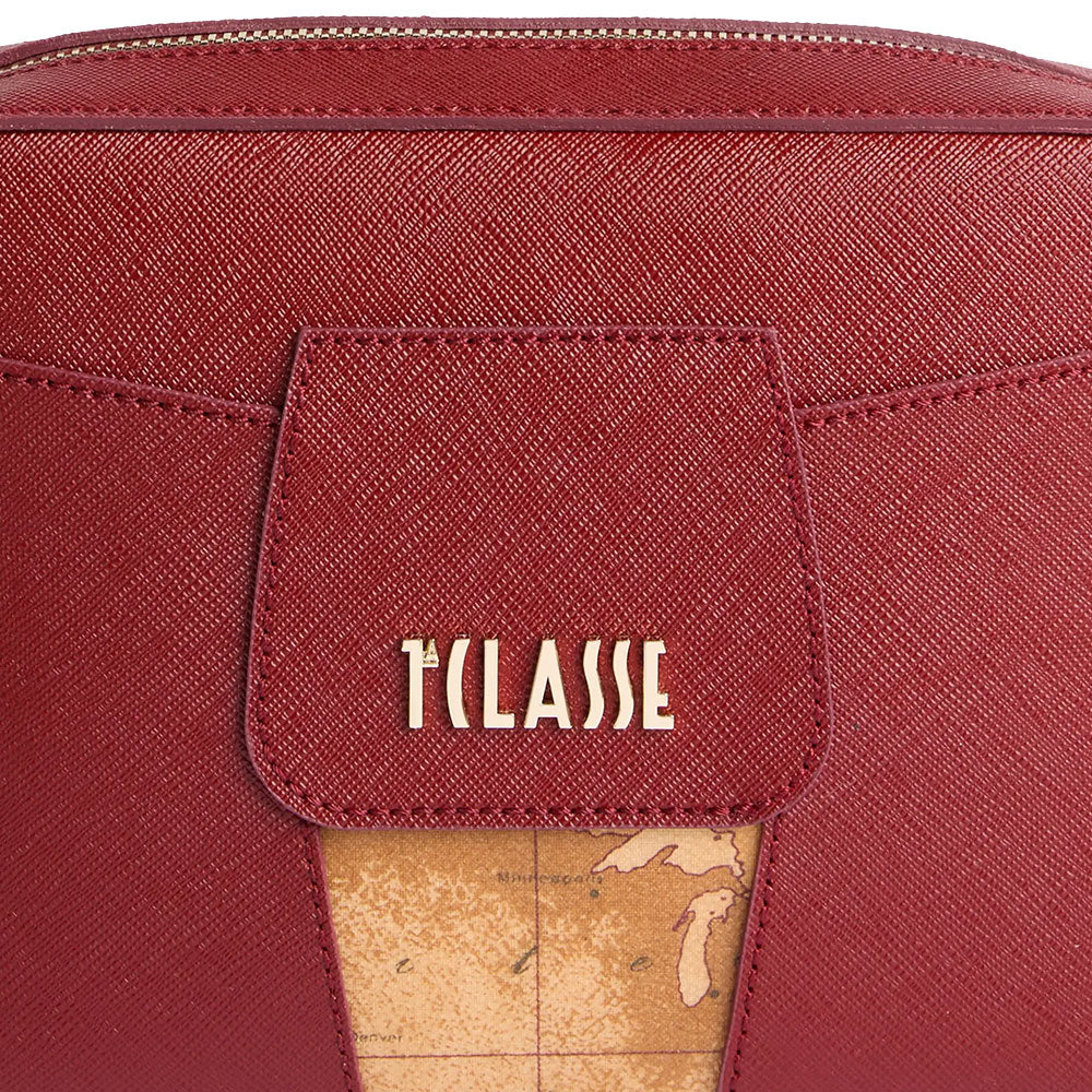 Borsa Donna a Tracolla Small 1A Classe Alviero Martini linea Windy City Rosso Acero LD32