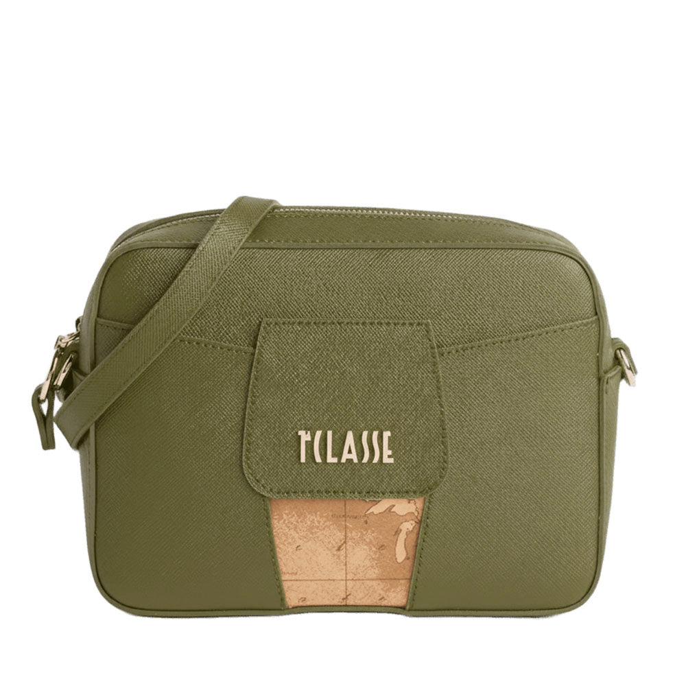 Borsa Donna a Tracolla Small 1A Classe Alviero Martini linea Windy City Verde Muschio LD32