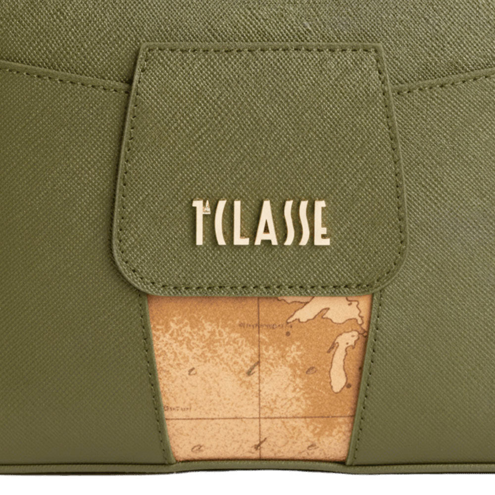 Borsa Donna a Tracolla Small 1A Classe Alviero Martini linea Windy City Verde Muschio LD32