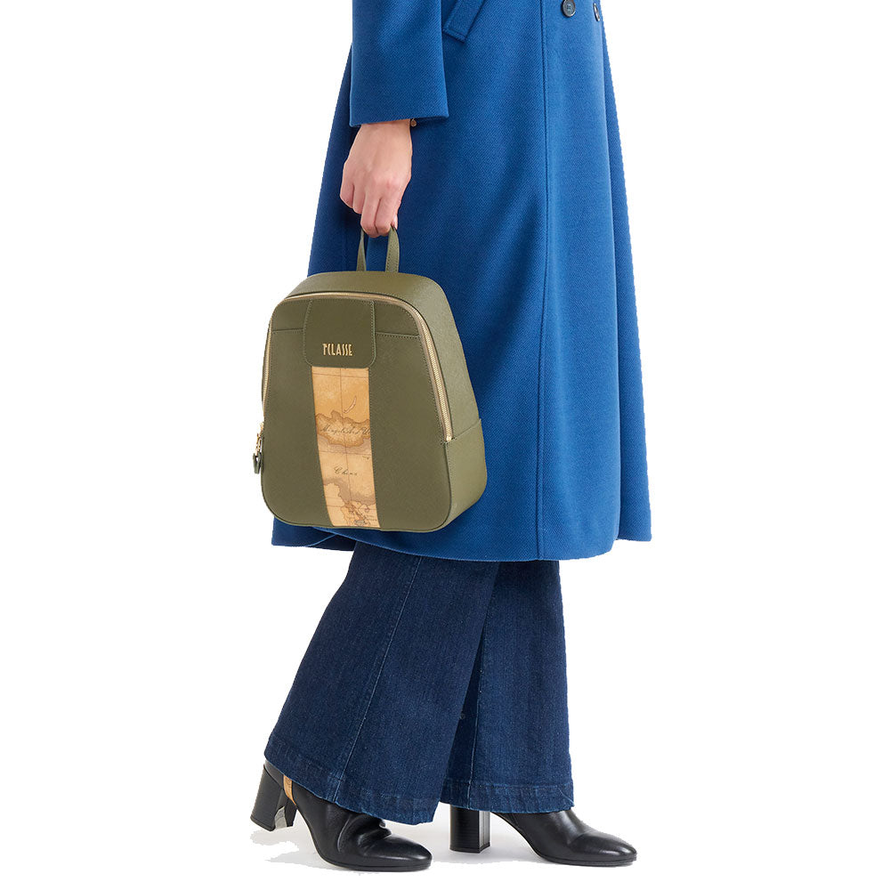 Zaino Donna 1A Classe Alviero Martini linea Windy City Verde Muschio LD33
