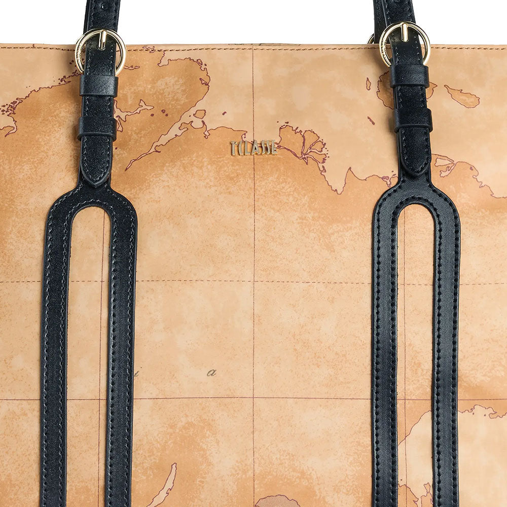 Shopping Bag Donna 1A Classe Alviero Martini linea Highland Soft Geo Classic e Nero LD34