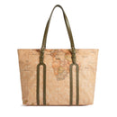 Shopping Bag Donna 1A Classe Alviero Martini linea Highland Soft Geo Classic e Verde Muschio LD34