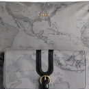Borsa a Spalla Doppia Portabilità 1A Classe Alviero Martini linea Highland Soft stampa Geo Dark LD35