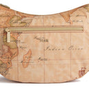 Mezzaluna Media a Tracolla 1A Classe Alviero Martini linea Highland Soft Geo Classic e Verde Muschio LD37