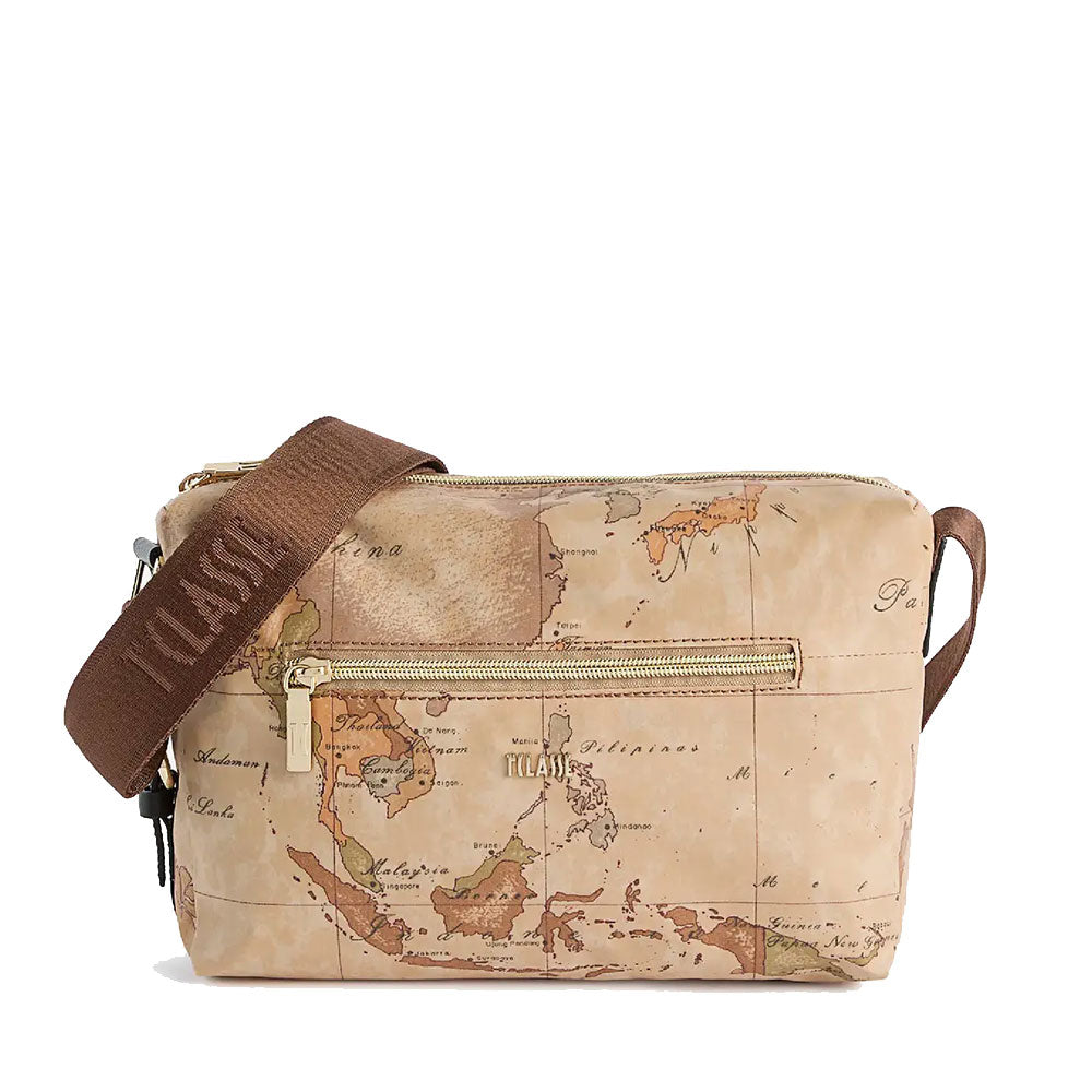 Borsa Donna a Tracolla 1A Classe Alviero Martini linea Highland Soft Geo Classic e Nero LD38