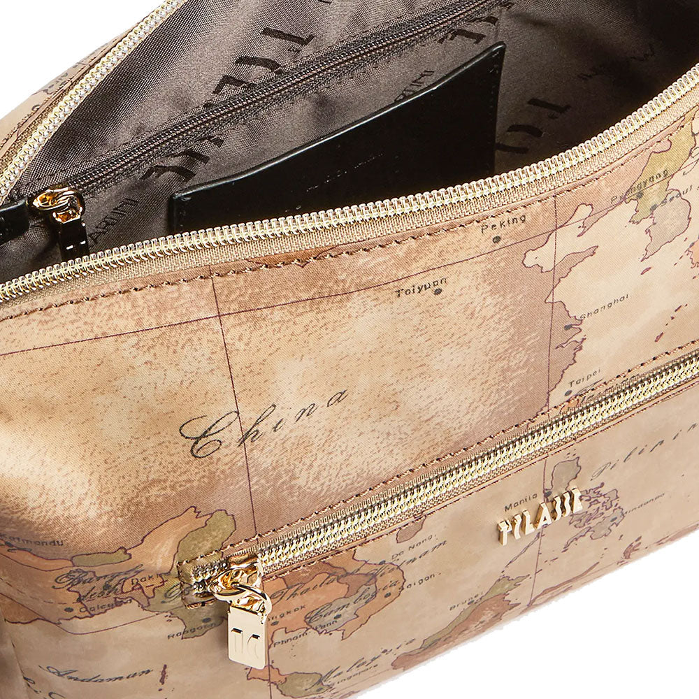 Borsa Donna a Tracolla 1A Classe Alviero Martini linea Highland Soft Geo Classic e Nero LD38