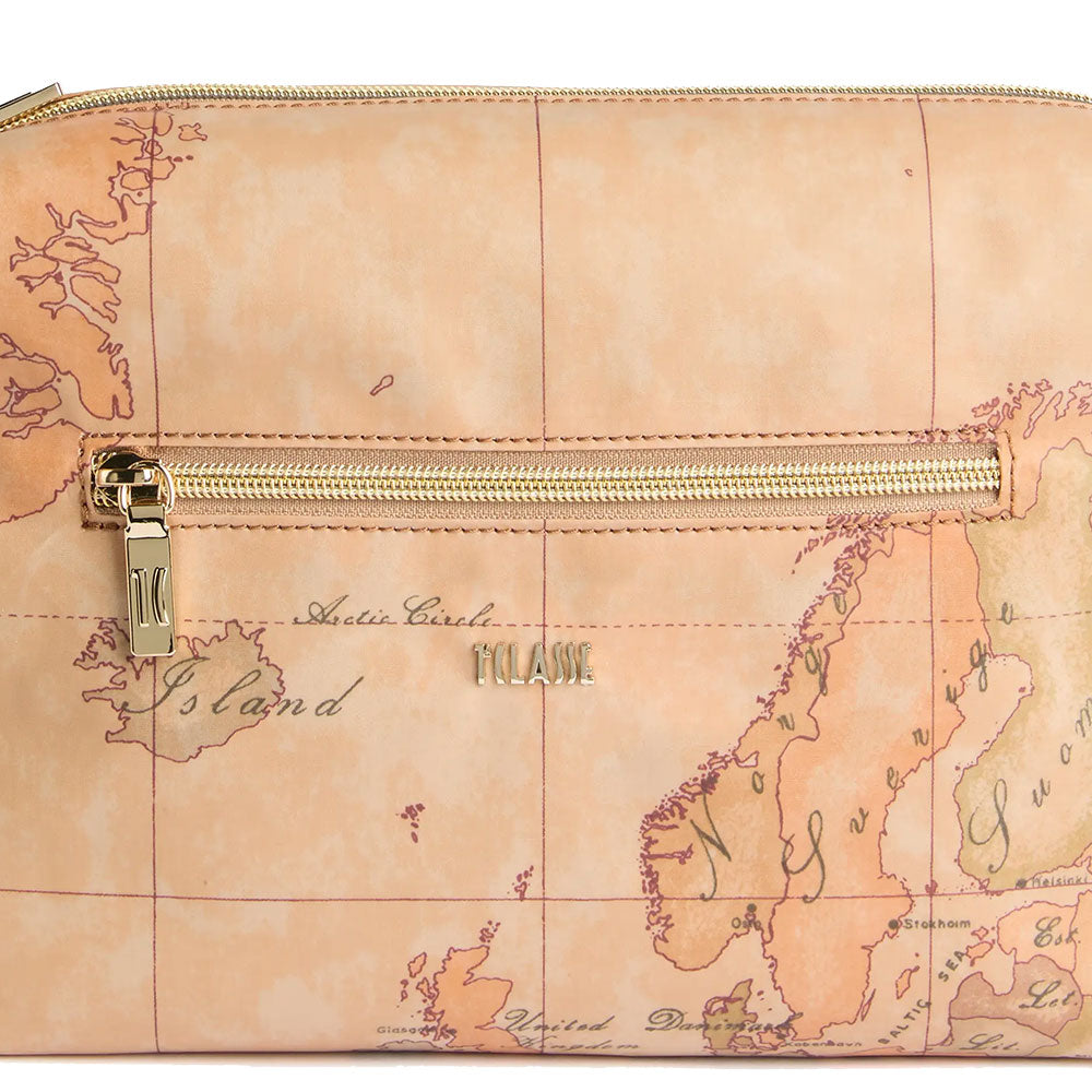 Borsa Donna a Tracolla 1A Classe Alviero Martini linea Highland Soft Geo Classic e Castagna LD38