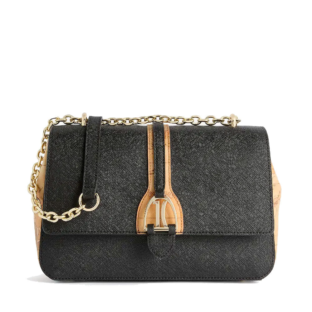 Borsa Donna a Spalla e Tracolla 1A Classe Alviero Martini linea Horsy Bag Nero LD57