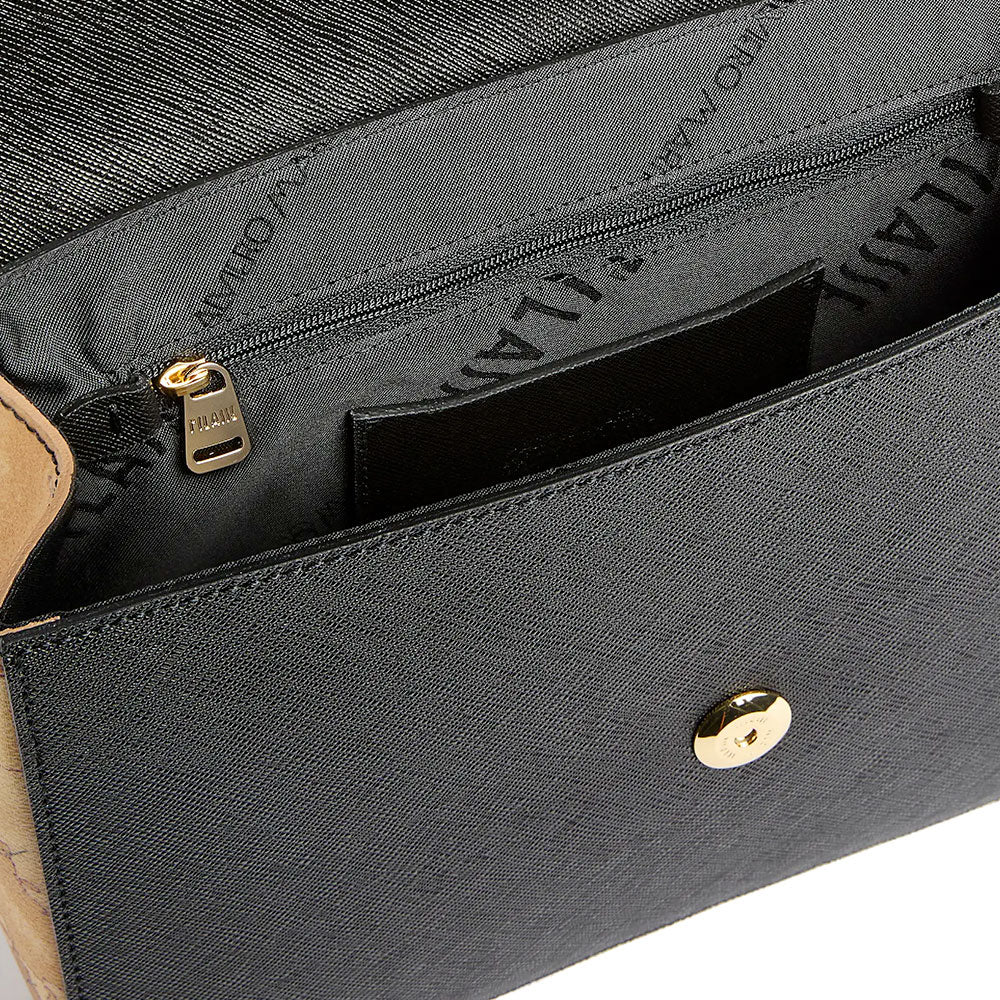 Borsa Donna a Spalla e Tracolla 1A Classe Alviero Martini linea Horsy Bag Nero LD57