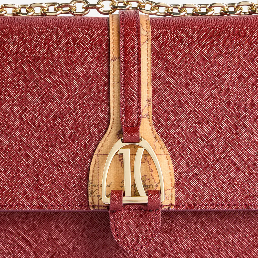 Borsa Donna a Spalla e Tracolla 1A Classe Alviero Martini linea Horsy Bag Rosso Acero LD57