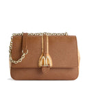 Borsa Donna a Spalla e Tracolla 1A Classe Alviero Martini linea Horsy Bag Castagna LD57