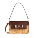 Borsa Donna a Tracolla 1A Classe Alviero Martini linea Chevalier Bag Geo Classic e Mogano LD58