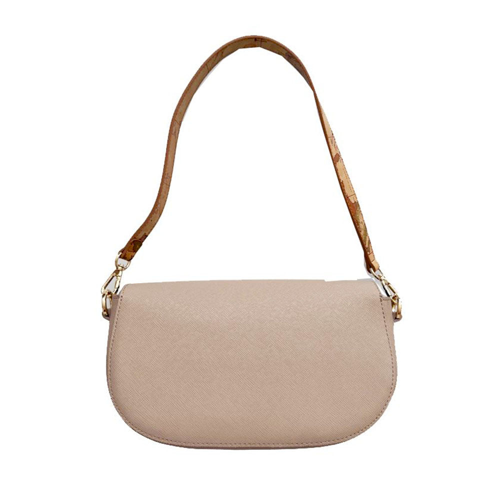 Alviero Martini 1A Classe Damen-Schultertasche, Lake Bag Linie, Greige LD59