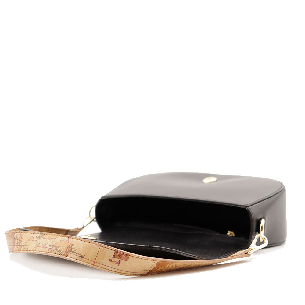 Borsa Donna a Spalla 1A Classe Alviero Martini linea Lake Bag in Pelle Nera LD59