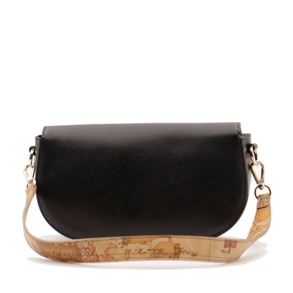 Borsa Donna a Spalla 1A Classe Alviero Martini linea Lake Bag in Pelle Nera LD59