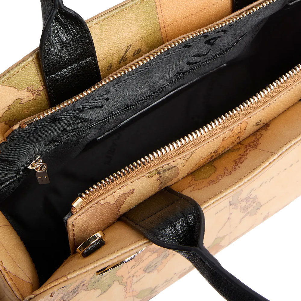 Borsa a Mano 1A Classe Alviero Martini linea Valley Geo colore Geo Classic e Nero LD63