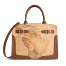 Handbag 1A Classe ALVIERO MARTINI Valley Geo in Geo Classic and Chestnut - LD63