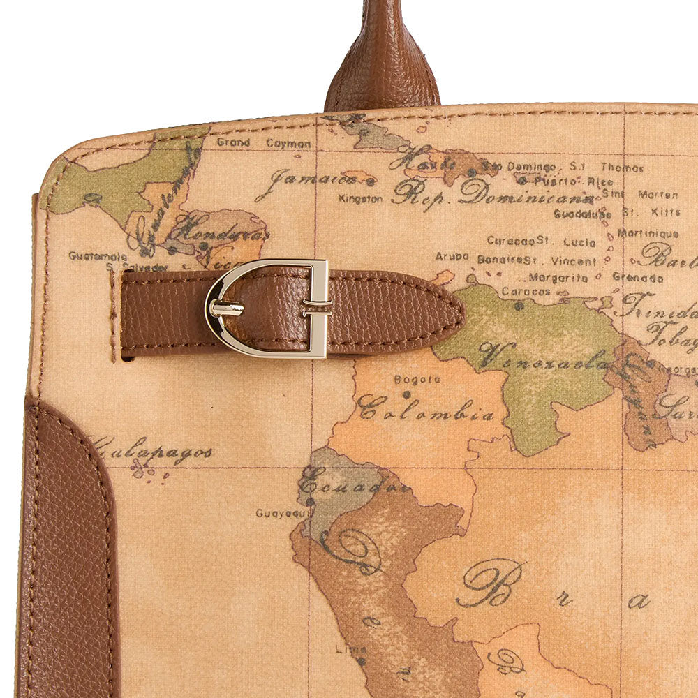 Handbag 1A Classe ALVIERO MARTINI Valley Geo in Geo Classic and Chestnut - LD63