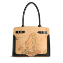 Shopping Bag 1A Classe Alviero Martini linea Valley Geo colore Geo Classic e Nero LD64