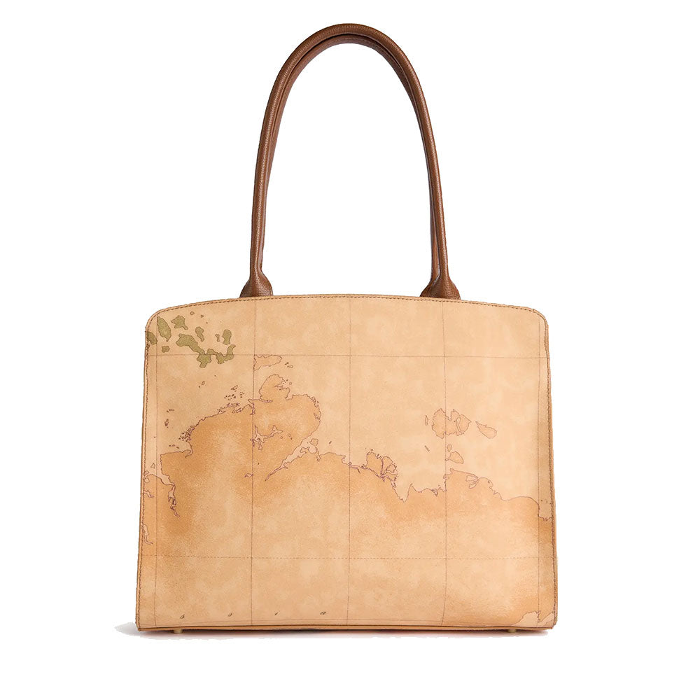 Tote Bag 1A Classe ALVIERO MARTINI Valley Geo in Geo Classic and Chestnut - LD64
