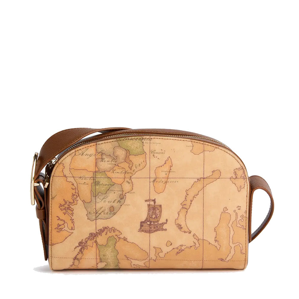 Borsa Donna a Tracolla 1A Classe Alviero Martini linea Valley Geo colore Geo Classic e Castagna LD67