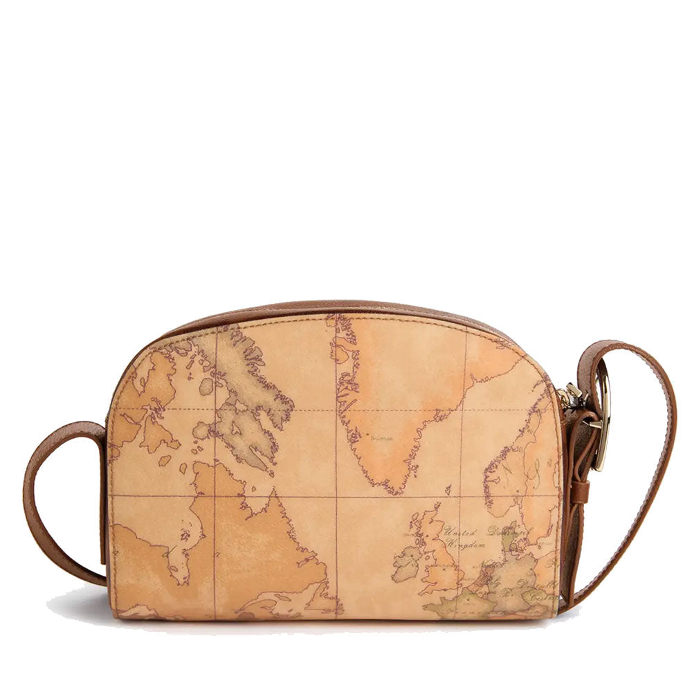 Women's Crossbody Bag 1A Classe ALVIERO MARTINI Valley Geo in Geo Classic and Chestnut - LD67