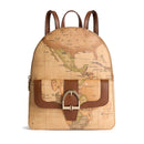 Women's Backpack 1A Classe ALVIERO MARTINI Valley Geo in Geo Classic and Chestnut - LD68