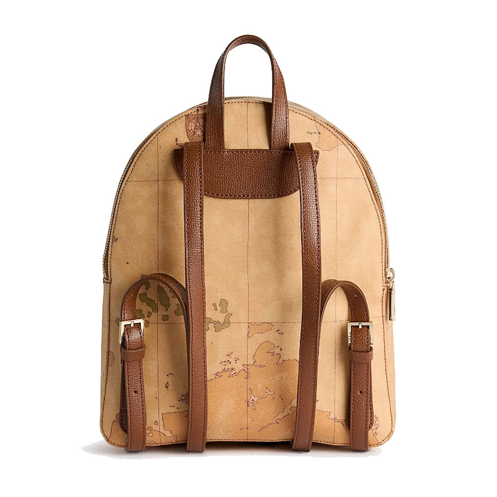Women's Backpack 1A Classe ALVIERO MARTINI Valley Geo in Geo Classic and Chestnut - LD68