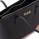 Shopping Bag Donna 1A Classe Alviero Martini linea Frost Geo in Tessuto Gommato Nero LD96